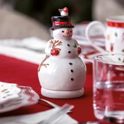 Nostalgic Melody spilledåse snømann 15 cm