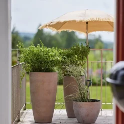 Nova blomsterpotte 36x67 cm concrete gold