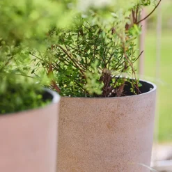 Nova blomsterpotte 36x67 cm concrete gold