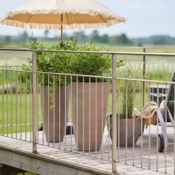 Nova blomsterpotte 36x27 cm concrete gold