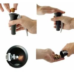 Nøtteknekker i zink m/gull