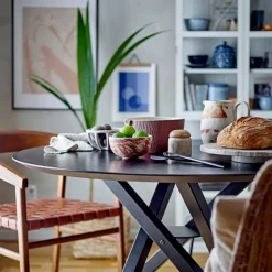 Nuni roterende fat 36 cm marmor brun