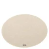 Nuno dekkebrikke 45x33 cm oval beige