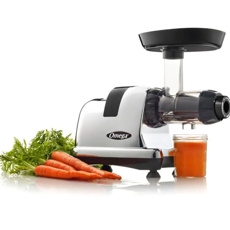 Nutrition System J8228C slowjuicer horisontal krom/svart