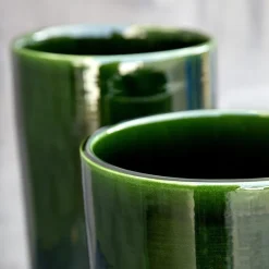 Oak vase 35 cm grønn emerald