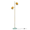 Ocean gulvlampe 160 cm curry/messing/turkis