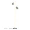 Ocean gulvlampe 160 cm olive/messing