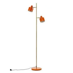 Ocean gulvlampe 160 cm orange/messing
