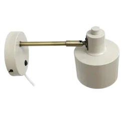 Ocean vegglampe 11,5 cm beige/messing