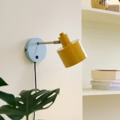 Ocean vegglampe 11,5 cm curry/messing/turkis