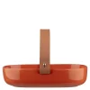 Oiva serveringsfat m/hank 20x13,5 cm terra/oransje