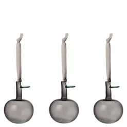 Oiva Toikka Collection glassepler 3 stk grå