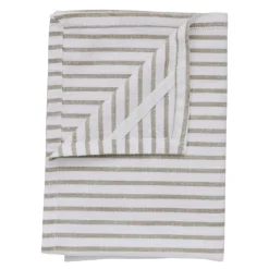 Olivia kjøkkenhåndkle 70x50 cm hvit/sand