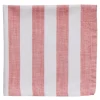 Olivia tøyserviett 40x40 cm hvit/rød