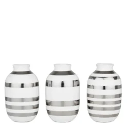 Omaggio vase miniatyr sølv 3 stk