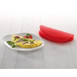 Omelettform til mikrobølgeovn rød