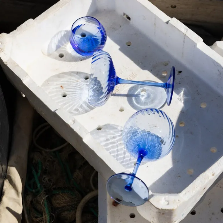 Opacity champagnefat 30 cl 2 stk blå