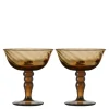 Opacity italiensk champagneglass 15 cl 2 stk brun