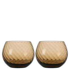 Opacity vannglass 22 cl 2 stk brun