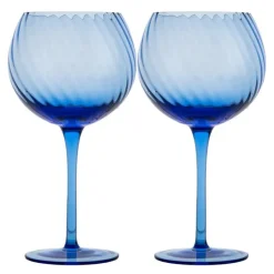 Opacity vinglass 47 cl 2 stk blå