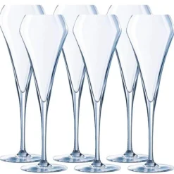 Open Up champagneglass 20 cl 6 stk