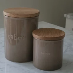 Oppbevaringskrukke 0,5L mahogany