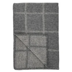 Oppdal ullpledd 130x200 cm grå