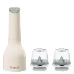 Oppladbar krydderkvern m/2 finapod 23 cm soft cream