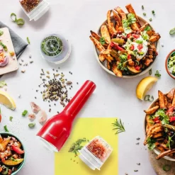 Oppladbar krydderkvern m/2 finapod 23 cm sangria