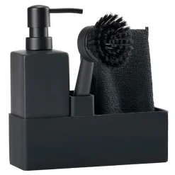 Oppvasksett m/kjøkkenklut svart