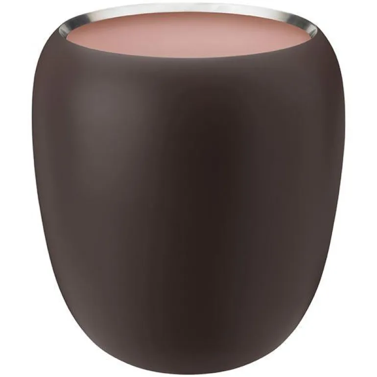 Ora vase stor 20 cm mørk burgunder