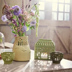 Orangery telyslykt 9,5 cm green garden