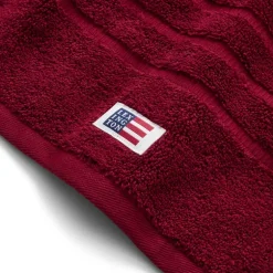 Orginal håndkle Happy Holidays 50x70 cm vinrød