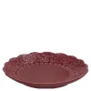 Orient assiett 19 cm vinrød
