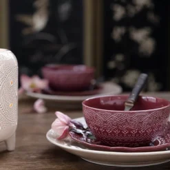 Orient bolle M 15 cm vinrød