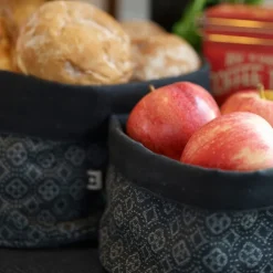 Orient tekstilkurv L 25x20 cm asfalt