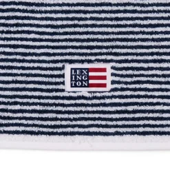 Original håndkle 70x130 cm stripet hvit/navy