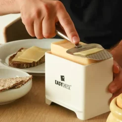 Osteklokke 1 kg svart