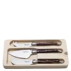 Ostekniver 3 stk dark wood