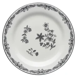 Ostindia tallerken 21 cm svart