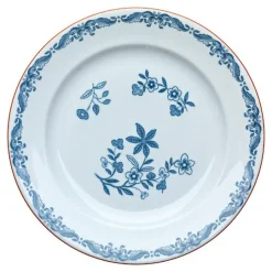 Ostindia asjett 18 cm blå