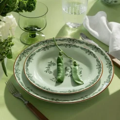 Ostindia tallerken 21 cm grønn