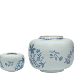 Ostindia vase 22x17 cm blå