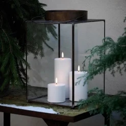 Outdoor LED-kubbelys utendørs 10,1x12,8 cm hvit