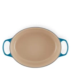 Oval støpejernsgryte 31 cm deep teal