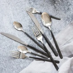 Ox kniv 23 cm svart/sølv