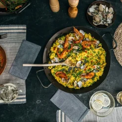 Paellapanne i kullstål 28 cm