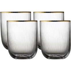 Palermo tumbler 35 cl 4 stk gold