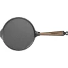 Pannekakepanne 23 cm med valnøtt håndtak