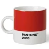 PANTONE espressokopp med hank 12 cl rød
